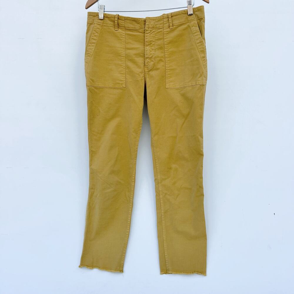 Nili Lotan Mustard Yellow Cotton Pants